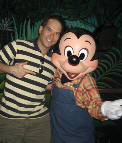 Me hanging with Mickey Mouse