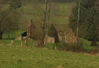 Ruins near Monthault in Brittany