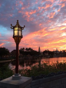 Sunset at the World Showcase