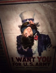 Uncle Sam sign at Madame Tussauds Orlando