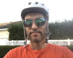 Wearing a bicycle helmet
