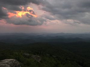 Rough Ridge Hiking Trail sunset