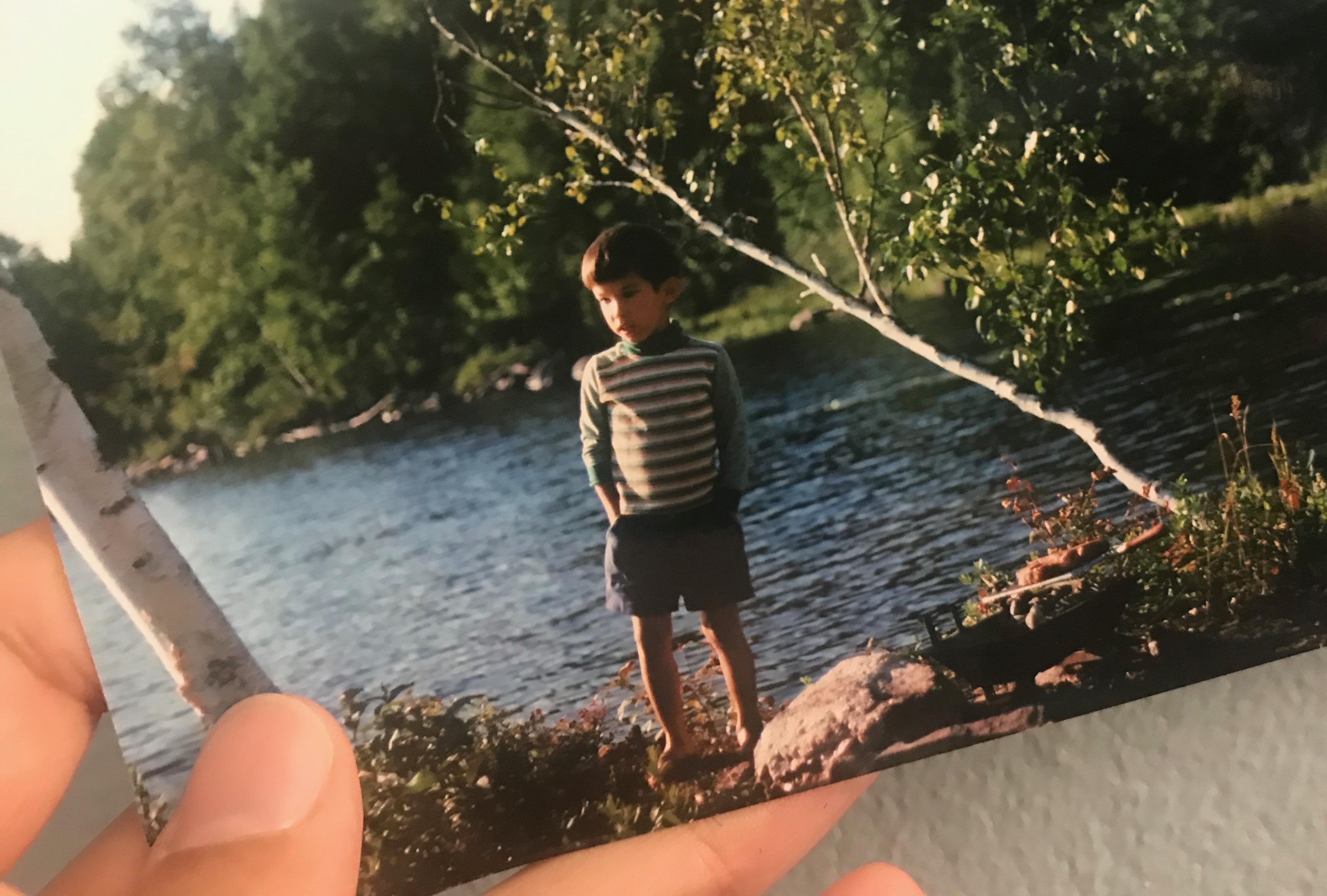 At the lake back in the day