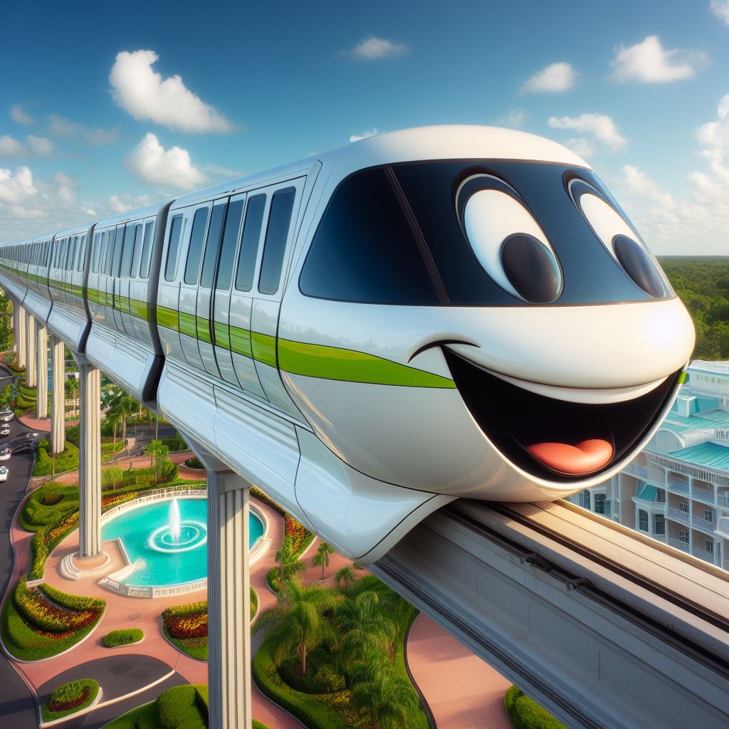 Walt Disney World Monorail Green