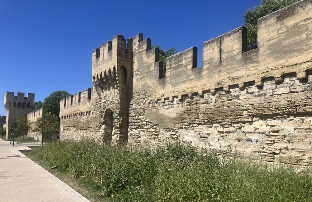The walls of Avignon.