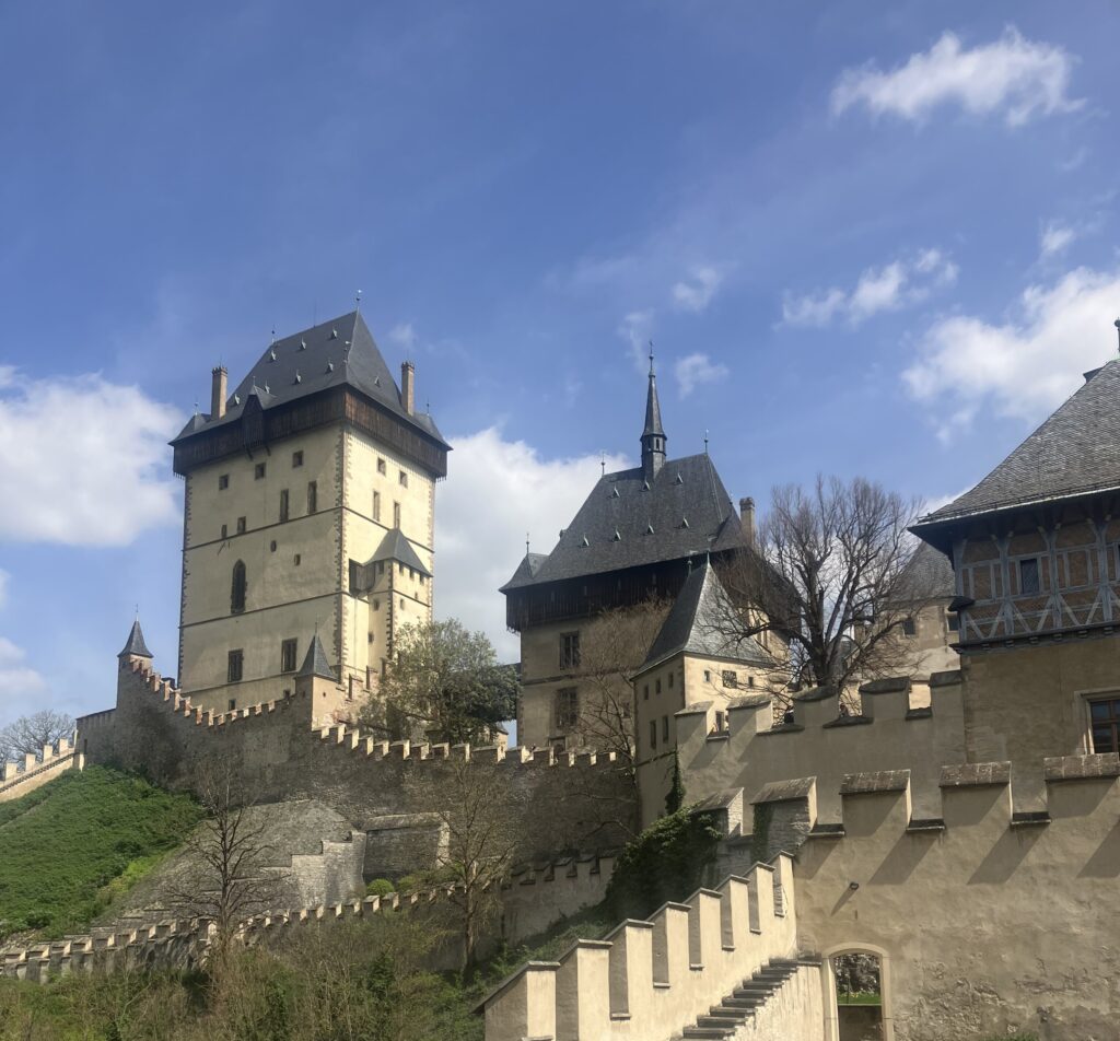 Karlštejn Castle, to the southwest of Prague.