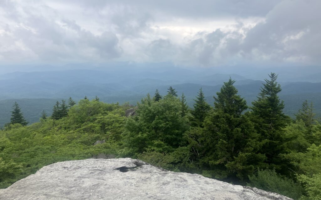 Black Rock Trail lookout at Grandfather Mountain