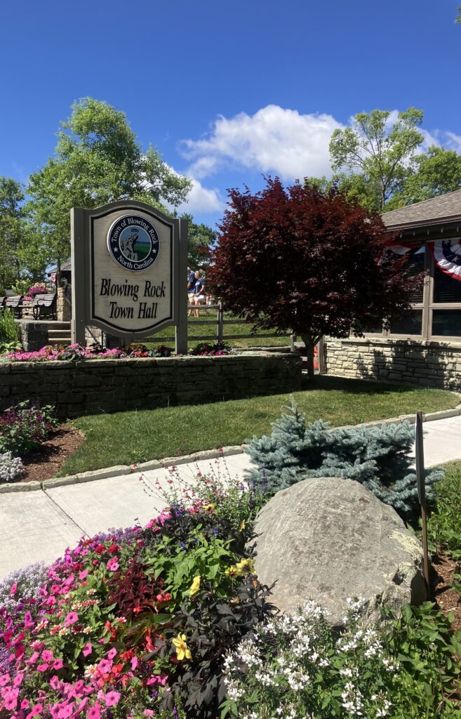 Blowing Rock Town Hall entrance