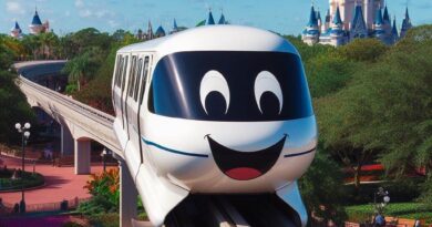 Walt Disney World Monorail Blue at the Magic Kingdom